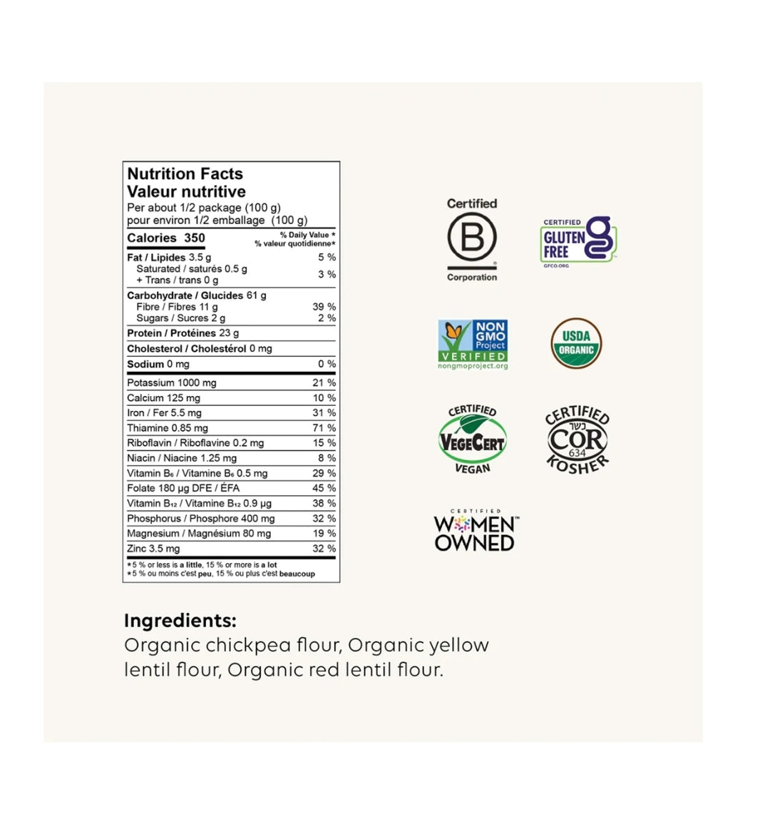 Chickapea Organic Pasta