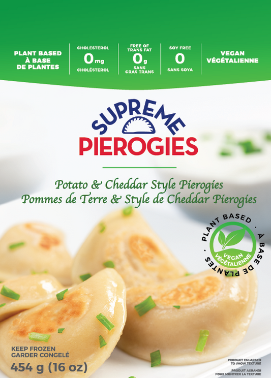 Vegan Potato & Cheddar Pierogies
