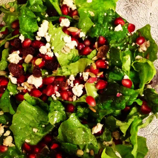 XM Goat Cheese & Pomegranate Baby Greens Salad