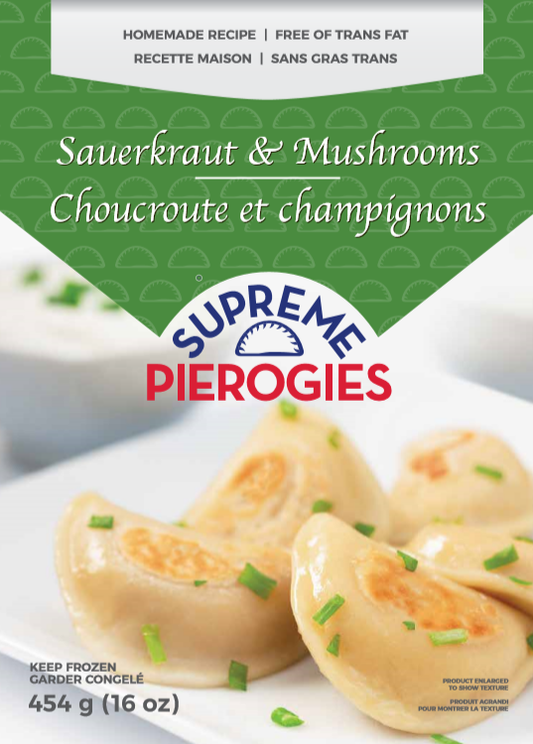 Sauerkraut & Mushrooms Pierogies