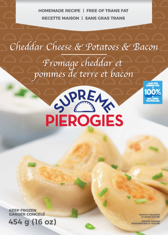 Cheddar Cheese & Bacon Pierogies